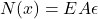 \begin{equation*} N(x) = EA\epsilon \end{equation*}